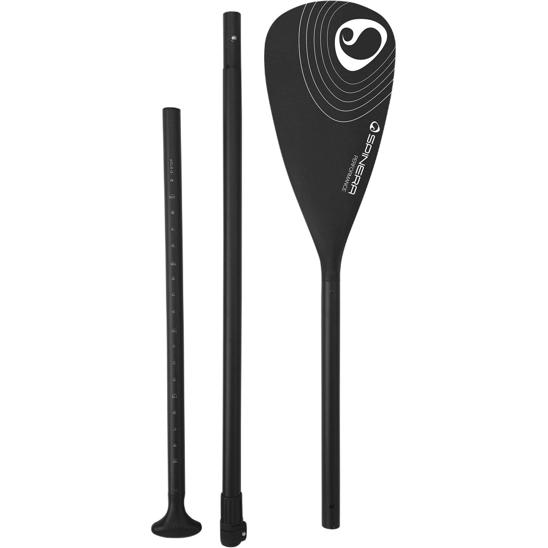 2026 Spinera Performance Fibre De Verre 180cm-220cm Pagaie Sup Sp-sup-pad-fib - Noir